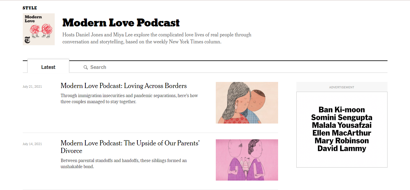 Modern Love podcast
